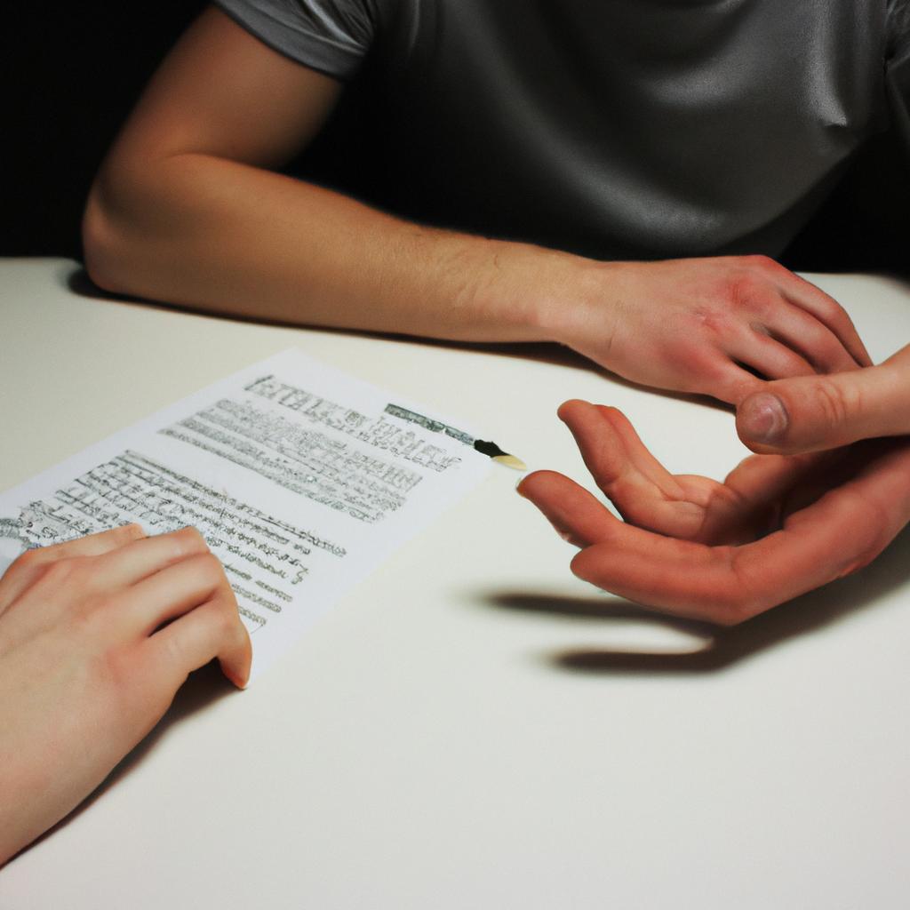 Person receiving counseling for addiction